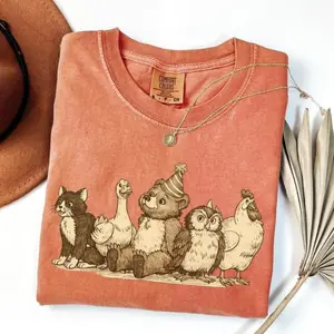 Comfort Colors Little Bear T-shirt Vintage 90s Animals Retro Tee Gift Idea Womenswear Cotton Fit