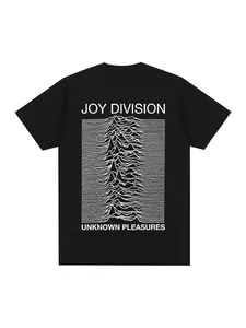 Joy Division Creative Line Printing Summer High Quality Casual Comfortable Men's T-shirt Fashion Street Women's Clothing