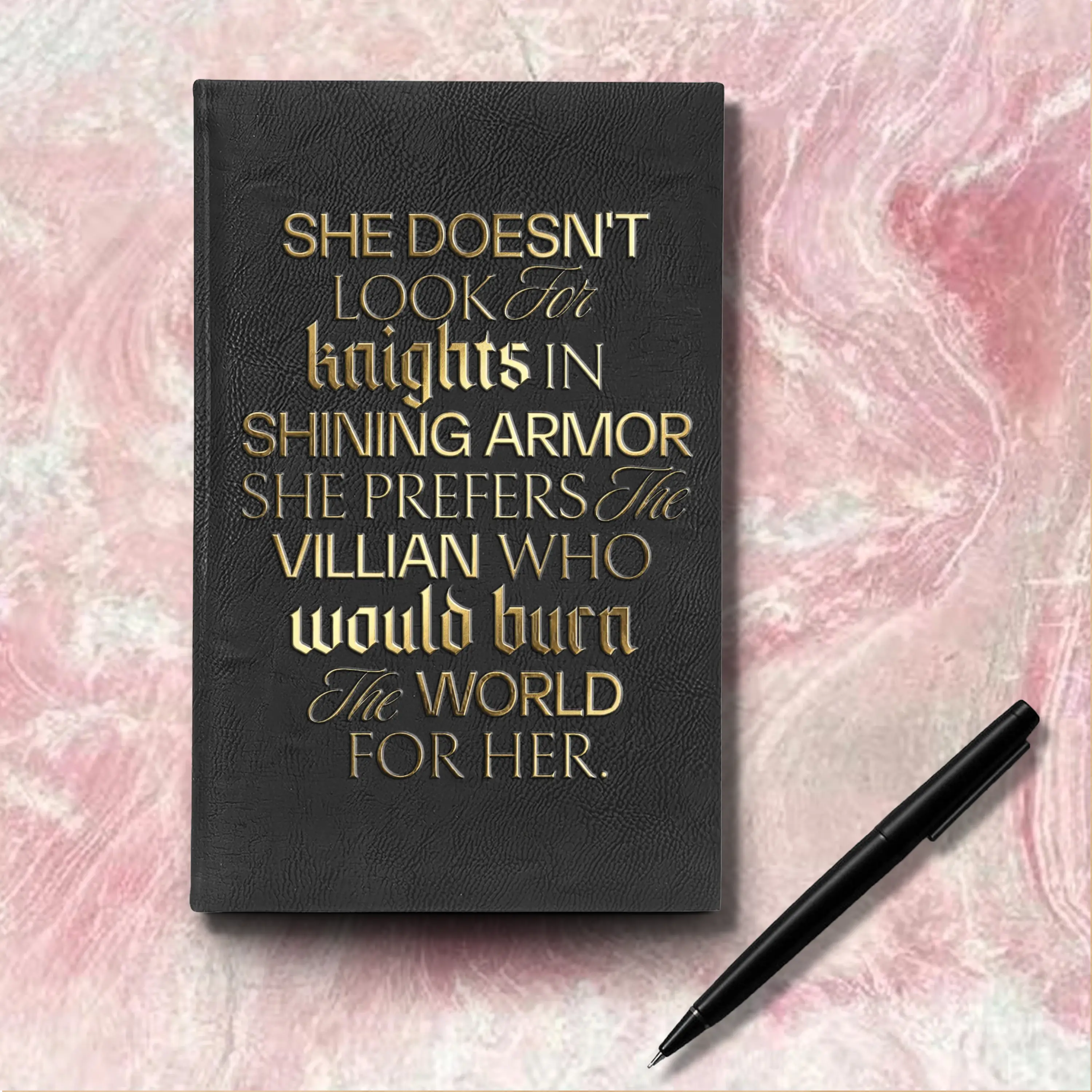 Morally Grey Lover Vegan Leather Journal