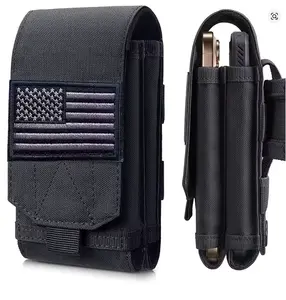 Tactical Double Phone Case with Waist Bag, Large Capacity Storage Pouch, Multi-Functional Mobile Organizer for Work, Hiking, Camping & BBQ – Unisex Gift