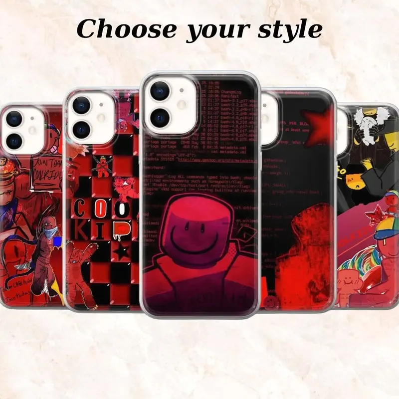 Robl0x c00lkidd Tough Phone Case - Red Forsaken Phone Cover For Iphone 17/16/15/14/13/12/11 Plus Pro Max Mini