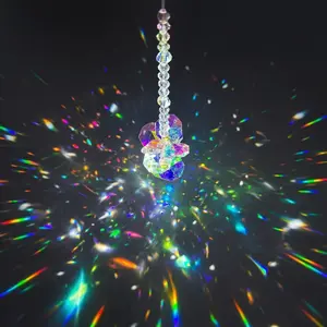 Crystal Suncatcher Prism Rainbow Maker - Mini Hanging Light Catcher for Car Mirror, Window, Desk Gift