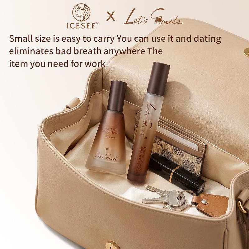 ICESEE Portable Pocket-Sized Breath Spray Rich Coffee Aroma Fresh Breath On-the-Go Instant Fresh 10ml 15ml Oral Care