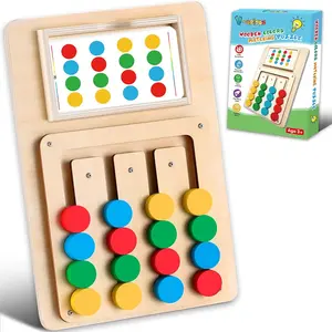 Colorful Matching Puzzle Toy, Montessori Educational Game for Kids Ages 3-7, Travel Toy for Boys and Girls, Ideal Christmas and Birthday Gift