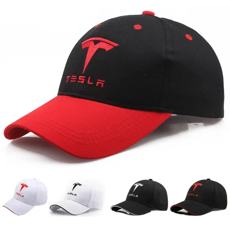 2026 New Car Emblem Original Outdoor Sports Hat Embroidery Baseball Caps Sunscreen Hat For Tesla SpaceX Model 3 Highland 2023 Model S Mod