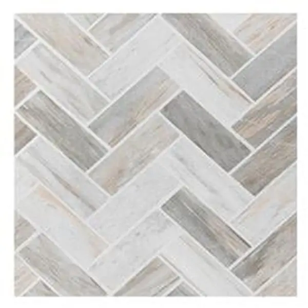 Achim RTFTV62820 12x12 in. Decorative 1.5 mm Retro Adhesive Resin Vinyl Floor Tile, Stone Herringbone - Easy DIY Look Installation - 20 Tiles (20 sq. ft.) for Party, Family Gathering