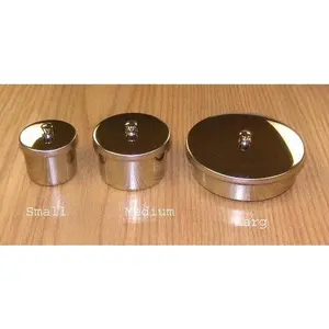 Stainless steel powder dish jar Small