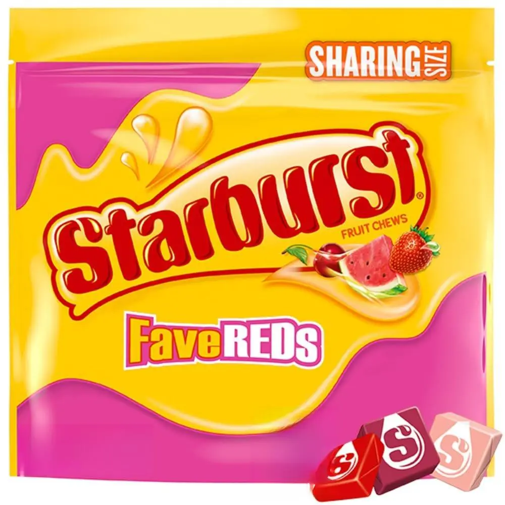 STARBURST FaveREDS Fruit Chews Candy, Chewy Candy, 15.6 oz Sharing Size Bag