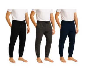 3-Pack: Men's Lounge Jogger Pants With Pockets