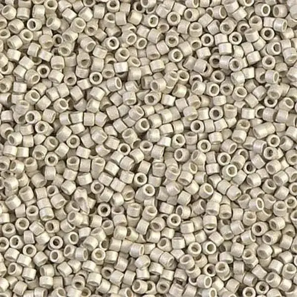 Matte Galvanized Silver 11/0 delica beads || DB0335
