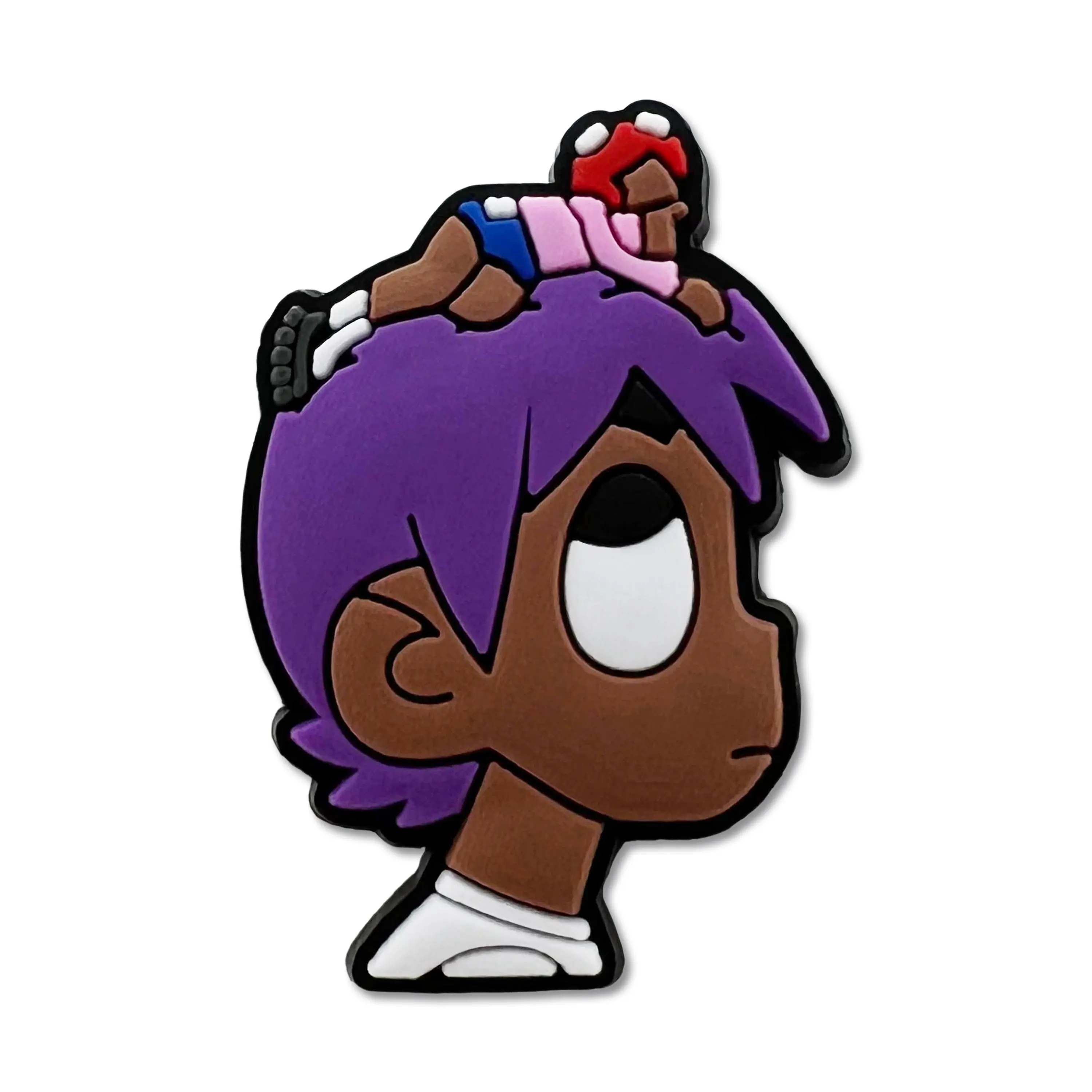 Purple Hair Shoe Charm Purple Hair Shoe Charm