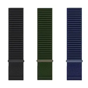 3 PCS Viral Magic Tape Nylon Smartwatch Band | 42-49MM Universal Fit | Comfy Adjustable Sports Strap