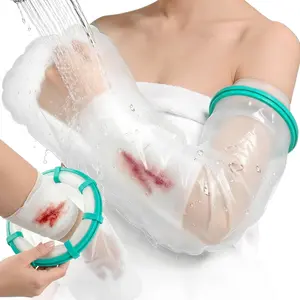 Shower Covers for Adult Arm Casts,Waterproof Shower Sleeve for Arm Casts,One-Handed Application,Reusable  Protection for Bandages Wound Care Supplies