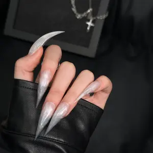 Handmade Shimmery Nail Polish, Long Dragon Claw Shape, European Style Cat Claws, Single Item, Perfect for Any Occasion, Nail Art
