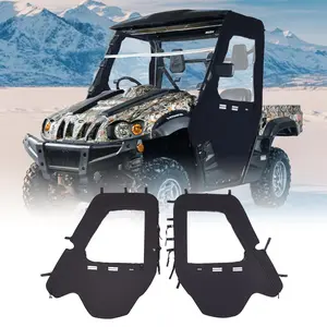VEVOR Cab Enclosure Upper Doors, Compatible with Hisun 500 700/Axis 500 700, Soft Upper Doors, Windproof Waterproof Upgraded Zipper UTV Soft Side Window Kit, Work with Side Mirrors and Windshields