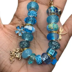 Homemade Bangle Bracelet for Adults and Kids - Baby Blue Color