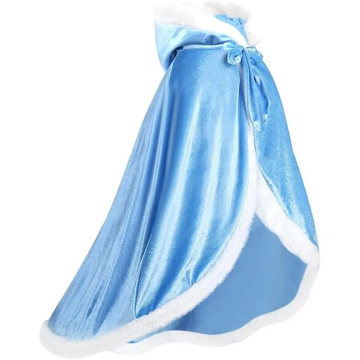 BY-XGCS12  Girls Dress Up Hodded Cape Toddler Costume for Princess Cloaks