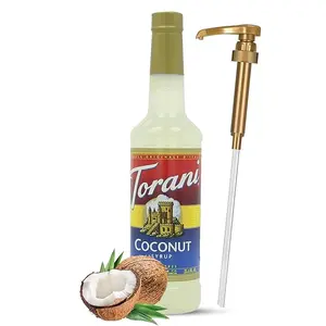 Torani Coconut Syrup – Jimoco Sugar-Free Flavoring – 25.4 fl oz Bottle with Pump – Keto Friendly for Coffee, Tea, Smoothies & Dessert Recipes
