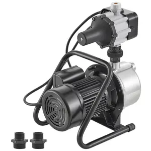 VEVOR Shallow Well Pump, 1HP 115V, 1200 GPH 145 ft Head, Max 87 psi, Portable Stainless Steel Sprinkler Booster Jet Pumps with Automatic Controller for Garden Lawn Irrigation system, Water Transfer