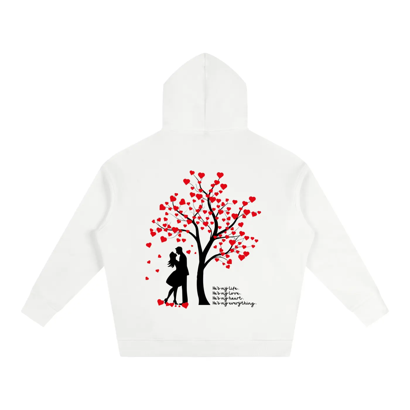 Forever Yours - Tree of Hearts Oversized Hoodie (For Her)