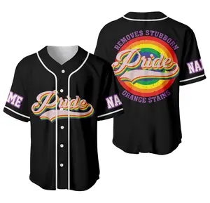 Personalized Pride Removes Stubborn Orange Stains Baseball Jersey, Baseball Jersey Shirt, Outdoor Sports, Sport Shirt, Dynamic And Comfortable