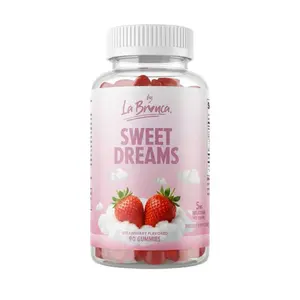 La Bronca Sweet Dreams Strawberry Flavored 90 Gummies for Relaxation and Sleep Support