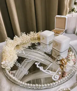 Engagement Ring Tray for Bride & Groom