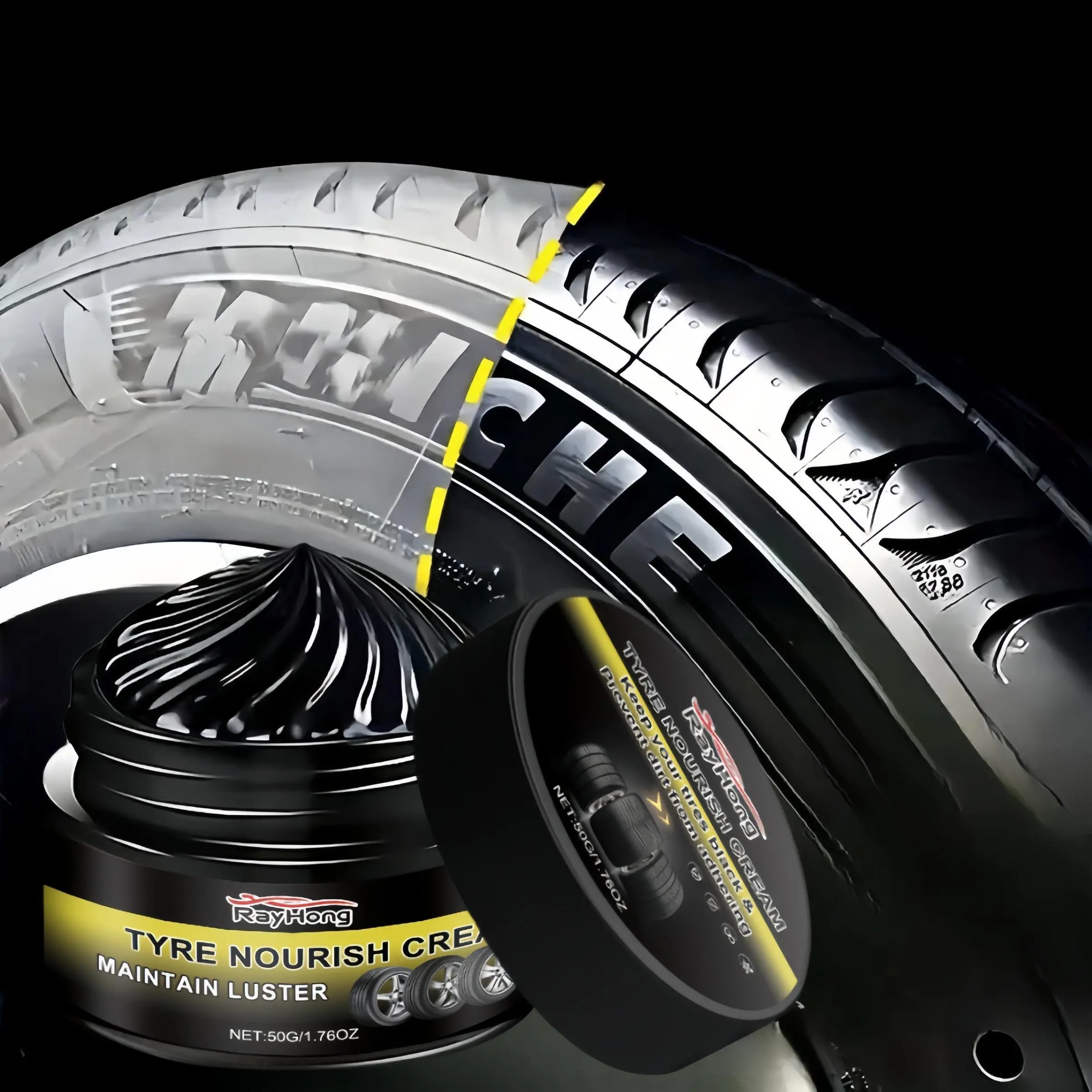Professional Car Care Products, Tire Renewal Coating Cream, Durable Tires, Interior Cleaning & Maintenance, Plastic Rubber Care, Detailed Auto Accessories