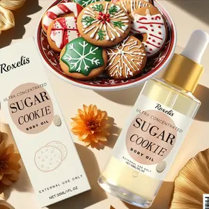 Sweet Cookie Scented Body Oil Perfume, Hydrating Moisturizing Nourishing Smooth Skin, Daily Massage, Comfortable Long-Lasting Fragrance Essence