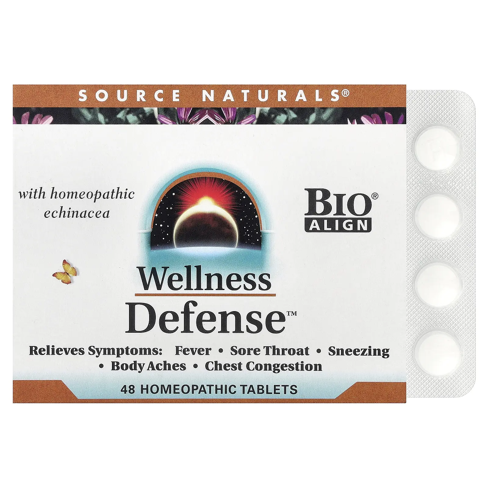 Source Naturals Wellness Defense™, 48 Homeopathic Tablets | HSA/FSA Eligible