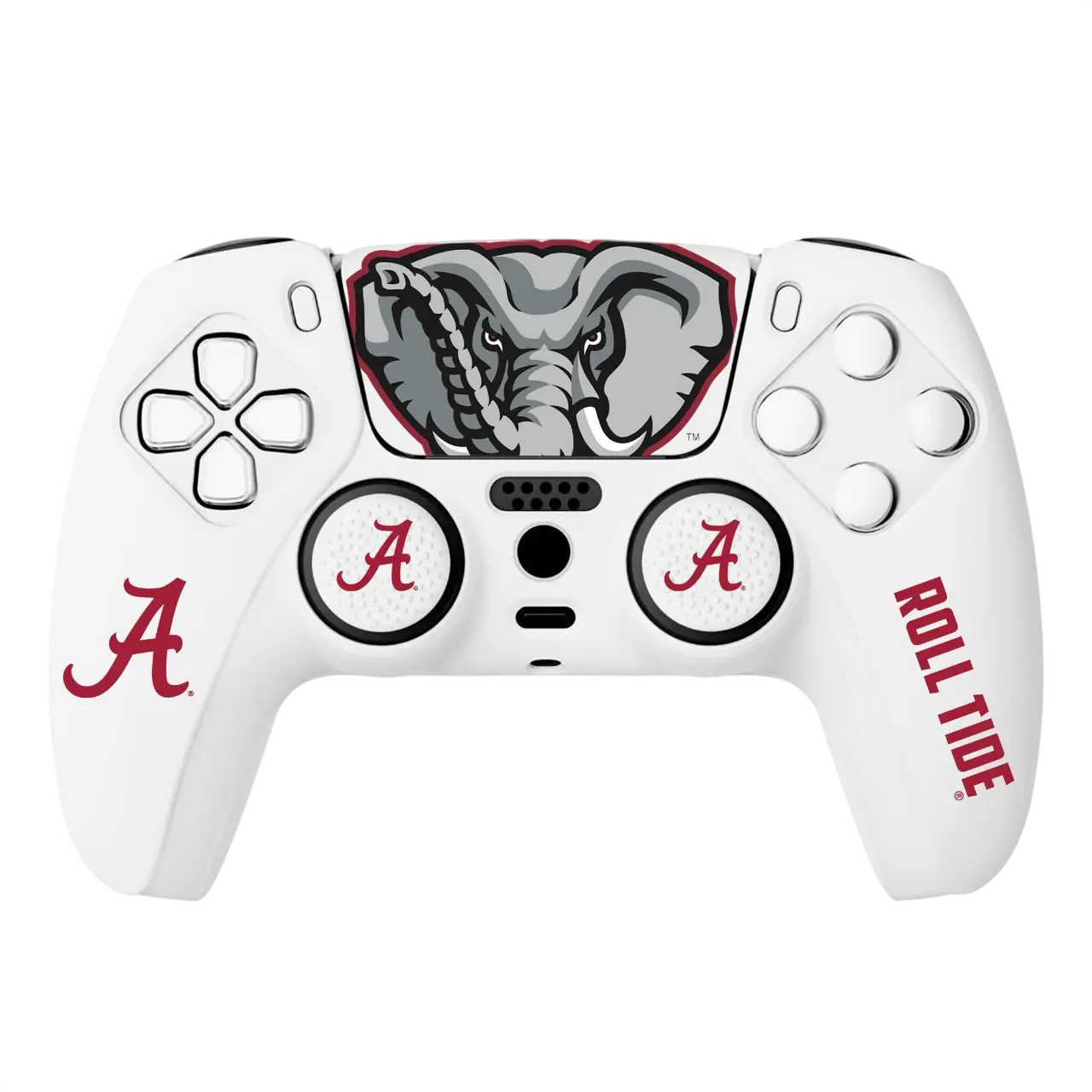Alabama Starter Bundle compatible for PS5 Official Crimson Tide VarsityGripz Controller Cover for Enhanced Grip and Precision