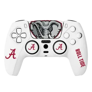 Alabama Starter Bundle compatible for PS5 Official Crimson Tide VarsityGripz Controller Cover for Enhanced Grip and Precision