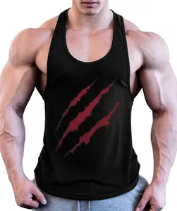 Mens Workout Stringer Tank Tops Muscle Sleeveless Shirts Gym Bodybuilding Vest Shirt