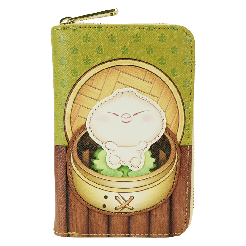 Bao Bamboo Steamer Basket Zip Around Wallet