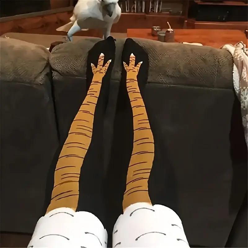 Funny Chicken Foot Socks for Women, Moisture-Wicking Breathable Yoga Socks, Quick-Dry Cartoon Pattern Fitness Casual Summer Essential