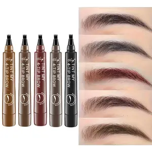 5 Liquid Eyeliners Set, Quick-Dry Waterproof Long-Lasting Smudgeproof Sweatproof Fine Eye Makeup, Perfect for Daily Use