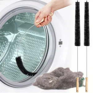 LMMAKE 1/2pcs Deep Clean Dryer Vent Brush, Lint-Cleaner Tool, Home Duster, Laundry Room Supplies for Boosting Drying Efficiency & Reducing Fire Risks dust collector trap