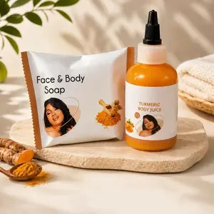 2 PCS Byenblan Turmeric SET-turmeric soap 7oz & turmeric smoothie- skin care