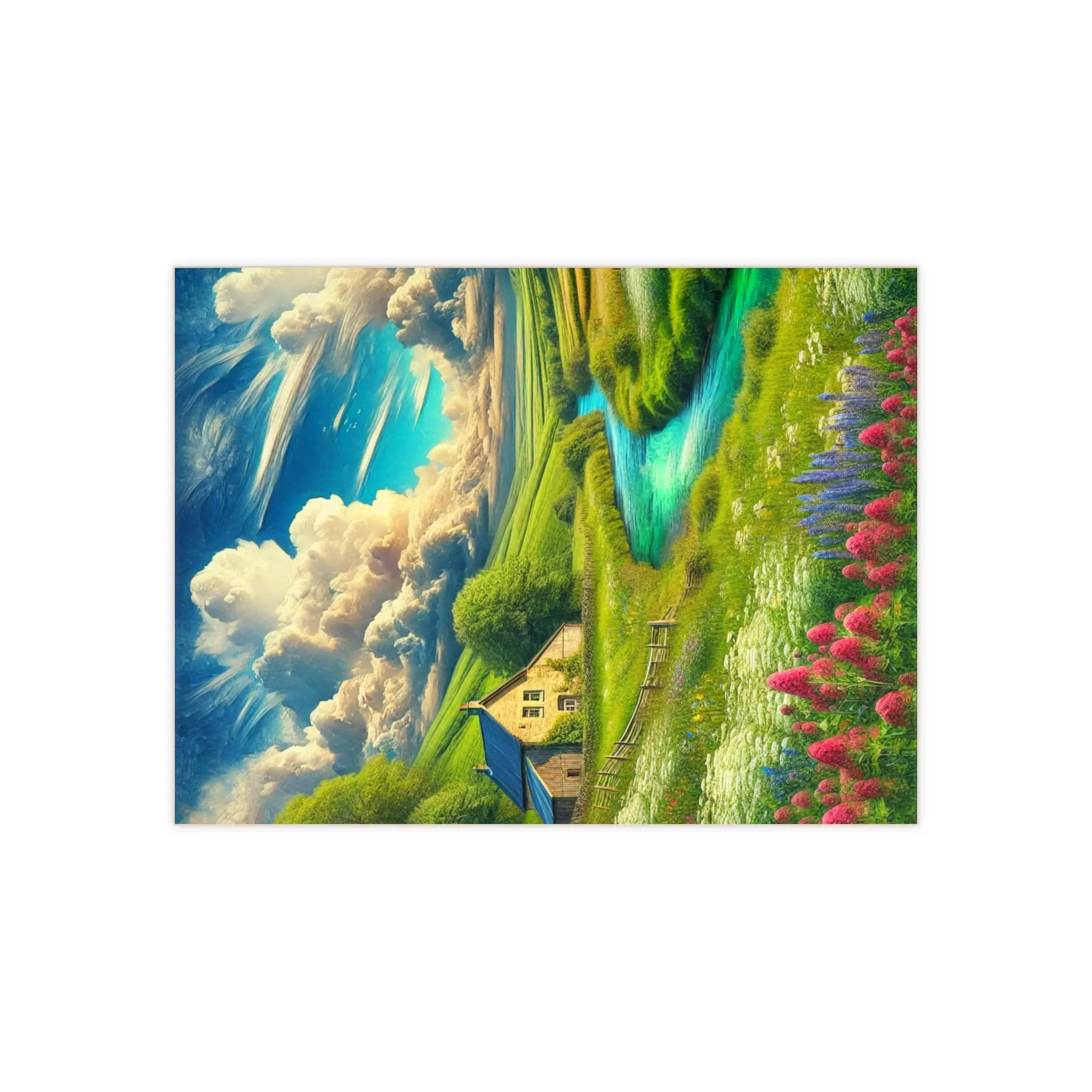 Scenic Ceramic Photo Tile - Nature Landscape Decor