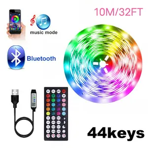 Smart RGB LED Strip Light Tape, Music Sync Color Changing, Timer, Dimmable, Energy Saving, USB Powered, Home Party Bedroom Gaming Room Lighting