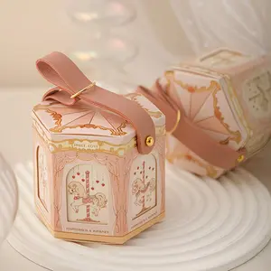 10pcs Rotating Horse Candy Boxes, Holiday Creative Gift Packaging, Jewelry Box with Belt Handle, Deluxe Gift Box, Perfect for Weddings, Birthdays, Parties, Favors
