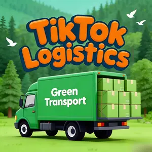 TikTok Logistics Green Transport - Eco-Friendly Clothing Delivery Service for Satisfied Customers