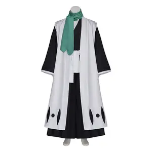 Millennium Blood War chapter Deadwood Lucelle style cosplay costume, men's kimono with green scarf Halloween costume