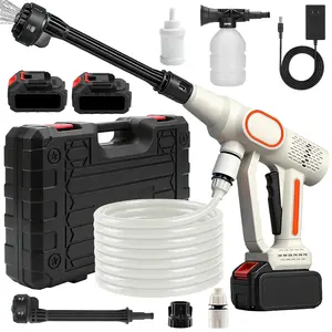 21V Cordless Pressure Washer, 980PSI 6-in-1 Nozzle Portable High Pressure Cleaner, for Car Yard Garden Driveway #SummerVibes