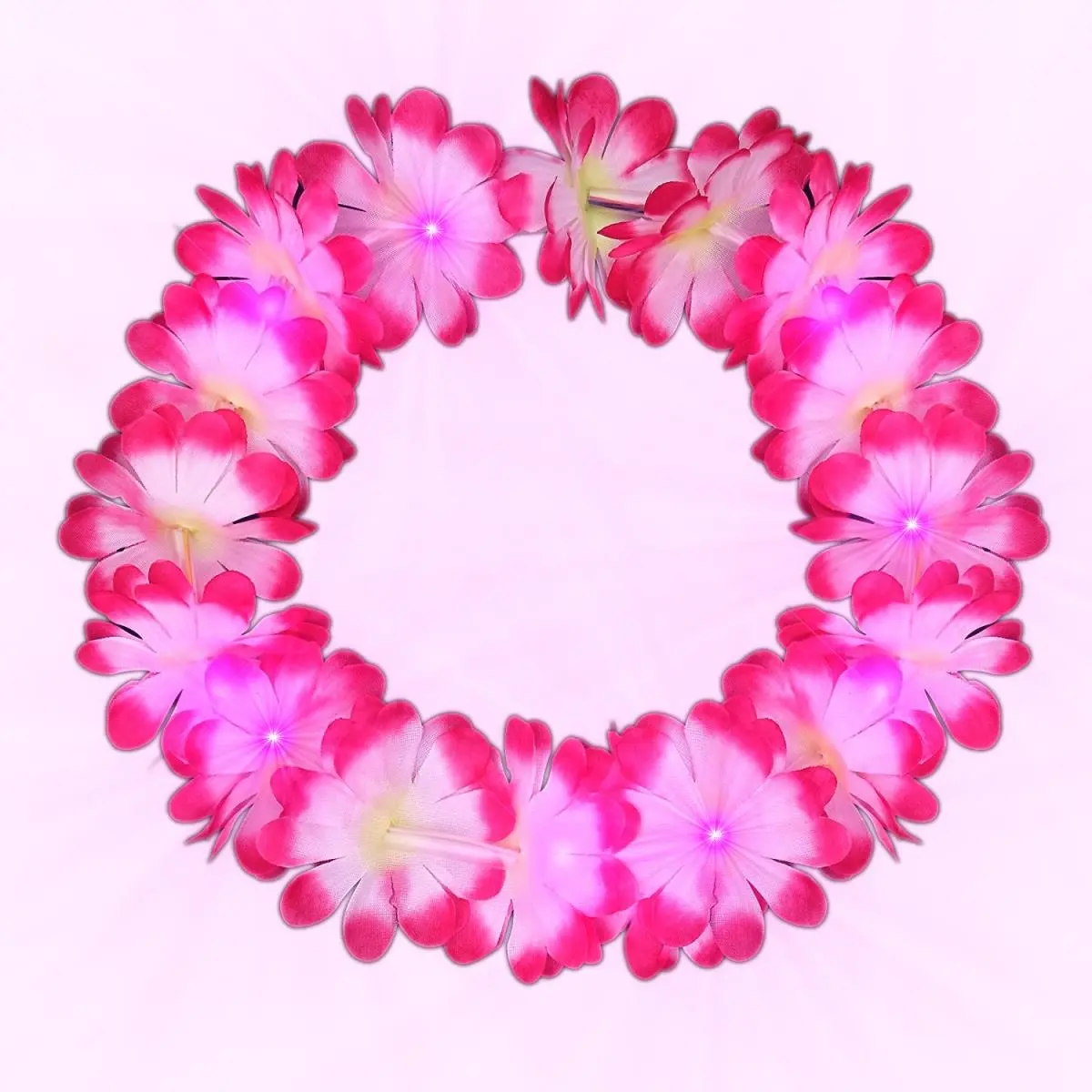 Blinkee 683030 Light Up Hawaiian Lei Headband, One Size, Flash Mode
