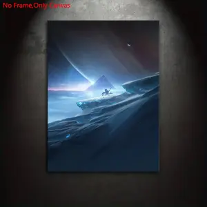 1 Piece/Set Frameless Canvas Painting Print Poster,Classic Realism Sci-Fi Grimdark Key Pop Art,Destiny Beyond Light,Perfect Gift for Video Game Lovers,Ideal Gift for Bedroom,Study,Office,Living Room,Dorm Hallway,Kitchen,Mural,Wall Decoration,Room Decor