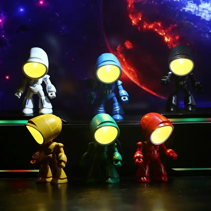 LED Mini Night Light, Lonely Robot Cartoon Cute Robot Design Companion Table Light for Halloween, Christmas, Thanksgiving Gifts