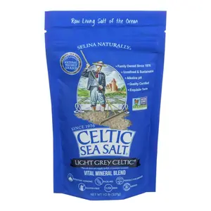 Celtic Sea Salt, Light Grey Pouch, 8 oz , Salt