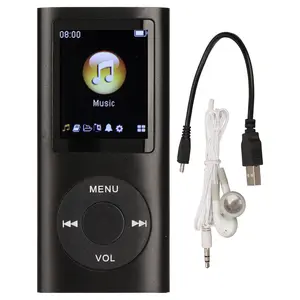 Aluminum Alloy MP3-MP4 Player with 1.8-Inch LCD Screen, Slim Stylish Design, Built-in Memory, Lossless Sound, Audio Playback, Card Support, and Button Controls – Portable Multifunctional Audio Device