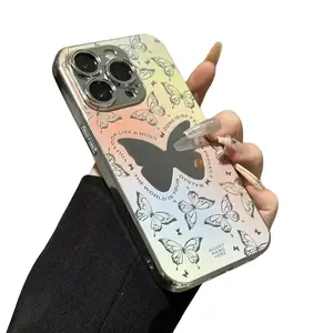 IP16 Phone Case Mirror Personality Colorful Butterfly 15/14/13/12 with Lens Protection Phone Cover Protector Cellphone phone cases Smartphone Casing Protective Shockproof